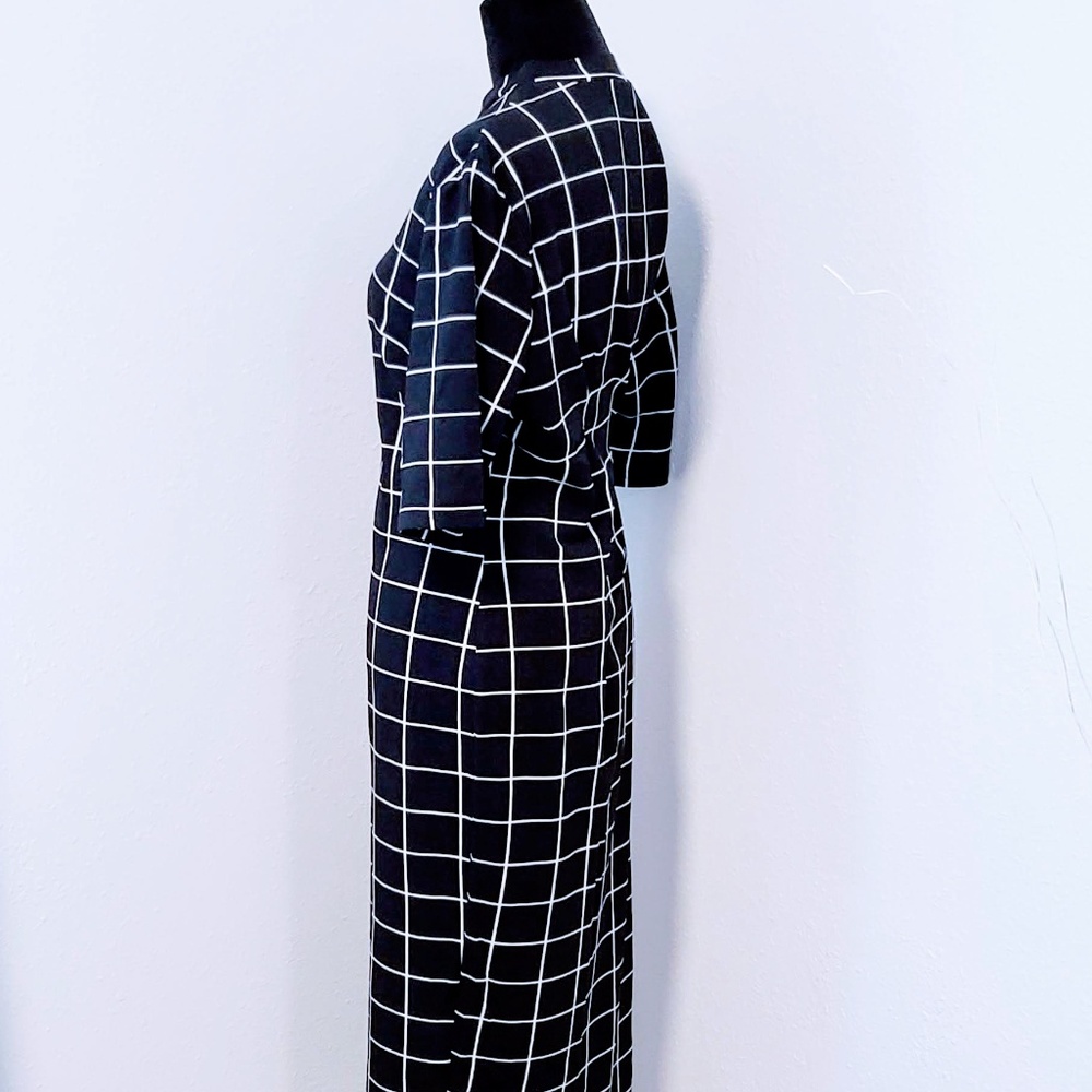 Plus size Mock Neck Gingham print Dress💕🦄 - Picture 5 of 8